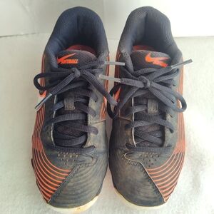 Nike Fast Flex Softball Cleat A07938-004 US 1.5 Youth Black Sport Baseball Shoe